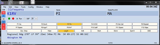 N1MM Log Entry Window